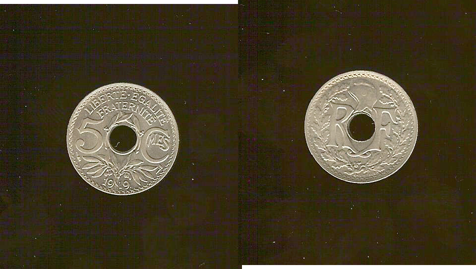 5 centimes Lindauer, grand module 1919 Paris FDC